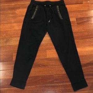 the kooples sport black sweatpants